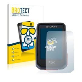 BROTECT Anti-Glare Protective Glass for Sigma ROX 2.0 Protective Film Glass Matt [Extremely Scratch-Resistant 9H, Anti-Reflection, Anti-Fingerprint]