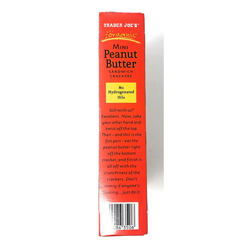Trader Joes Organic Mini Peanut Butter Sandwich Crackers - Pack