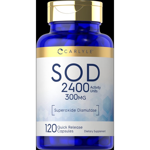 Carlyle SOD Superoxide Dismutase | 300mg | 120 Capsules |