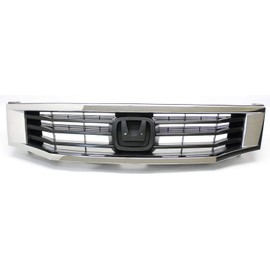 Parts N Go 2008-2010 Accord Sedan Black Front Grille with Chrome Molding - 71126TA5A00 HO1202104