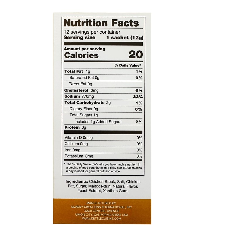 Stapster Chicken Broth Concentrate, 5.1 Ounce, 12 Sticks in each