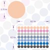 YSHIHE Garage Sale Stickers 3/4" Dot Stickers 7 Colored Price