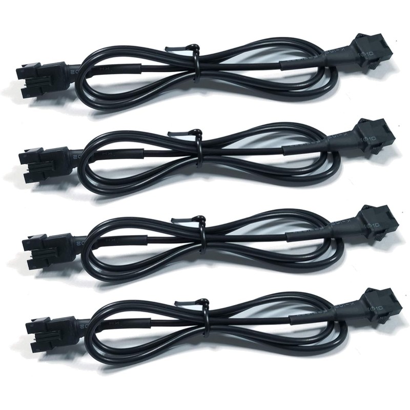 NBWDY RGB Extension Cable for Rock Lights,4PCS 2 Feet Extension