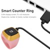 Smart Counter Ring with 0.49in Screen Support APP 20mm CNC