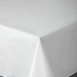 texpot Oilcloth 160 cm Round with Lines Washable with Hem Polyester Garden Tablecloth