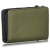 Umbro Men's and Women's Bi-Fold Wallet with Round Zipper, Nylon,