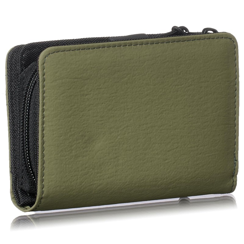 Umbro Men's and Women's Bi-Fold Wallet with Round Zipper, Nylon,