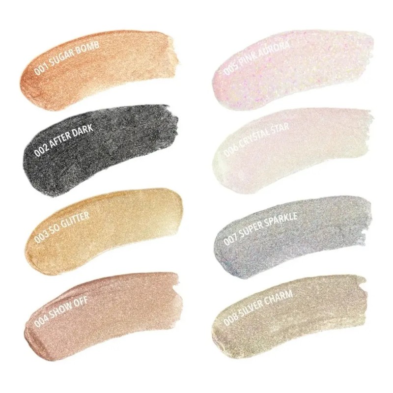Delineador Líquido Moira Cosmetics Con Glitter Tono 006 Crystal Star