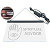 Spiritual Advisor Eye Dual Color LED Neon Sign White &