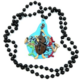 Band Instruments Mardi Gras Beads Premium Bead Necklace