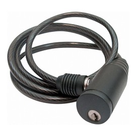 Task Kabelschloss Fahrradschloss mit Halterung Schlüssel 1000 x 6mm 554412, Schwarz