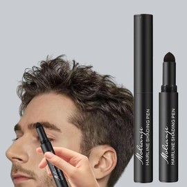 Root Touch Up Stick, Black Hairline Powder,Waterproof & Long LastingGrey Hair Coverage Beard,Semi-Permanent Hair Dye for Thinning Hair