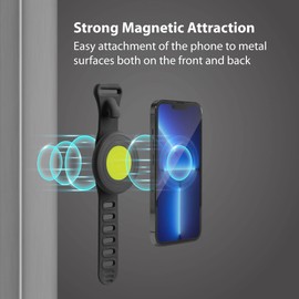 Bone Magnetic Fitness Phone Mount - Convenient and Secure Phone Holder for Your Workout, Universal Design Fits Your Phones and Phone Cases