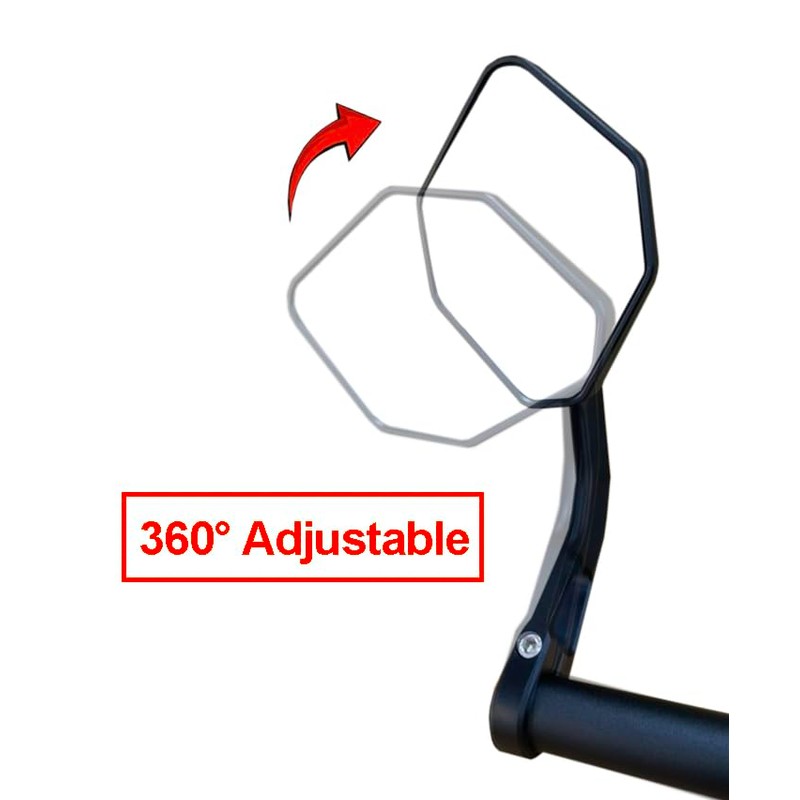 Hafny 2024 NEW Motorcycle Bar End Mirror, CNC Alloy Aluminum