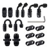 EVIL ENERGY 6AN Hose End Fitting Kit Straight 45 90