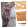 Operitacx Polyester Silk Fringe Tassel Trim Versatile Decorative Trim for