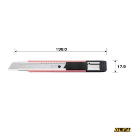 OLFA 203BSP Cutter, Medium Type, Universal Medium Thick, Pink