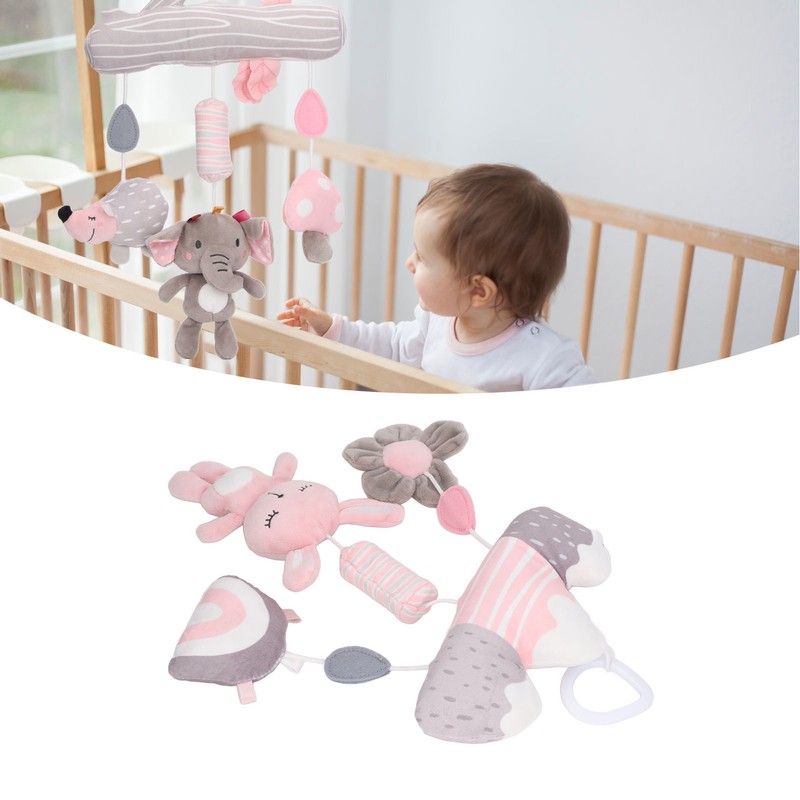Baby Mobile Sensory Toy Soft Plush Learning Development Interactive Sound
