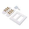 Cable Matters Double Gang Speaker Wall Plate (Banana Plug Wall