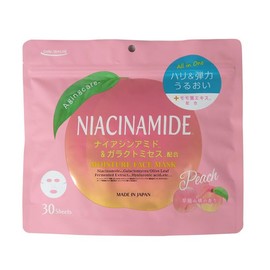 Daily Skin Lab Niacinamide & Galactomyces Peach Skin Sheet Mask, Pack of 30