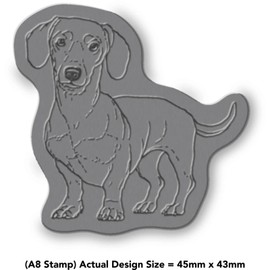 'Dachshund' Rubber Stamp - Unmounted Design for Crafting & Scrapbooking, A8 (RS00038671)