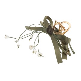 Gatuida Vintage Inspired Flower Hair Claw Clip with Tassel Durable Clamp for Thick Hair Secure Grip for Formal Events and Everyday Use