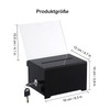 Empfohlene Box, Spendenbox Abschließbar, Acrylspendenbox, Abschließbare Spendenbox, mit Schwarzem Schlüssel,