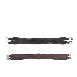 ANTI-CHAFE CONTOUR GIRTH HORSE TACK SADDLE STRAP [BROWN] [42"]