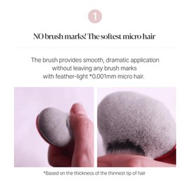 Espoir Super Soft Face Brush | High Performance 60°Angle Brush with Sensuous Design that Leaves No Marks on Your Skin | Kbeauty Makeup Tool