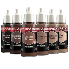 The Army Painter, Warpaints Fanatic Flexible Triad: Browns 6 x 18ml Acrylic Paint Miniature Hobby Paint For Miniature Wargaming