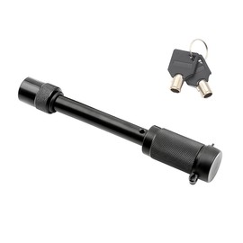 JNNJ Anhängerstiftschloss Kupplungsstift Mit Gewinde Empfänger Koppler, Stiftverriegelung des Anhängerkupplungsempfängers, Kupplungsstift-Clip(Schwarz)