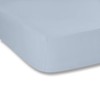 Plain Dyed Blue Fitted Sheet 160 x 200 cm 100%