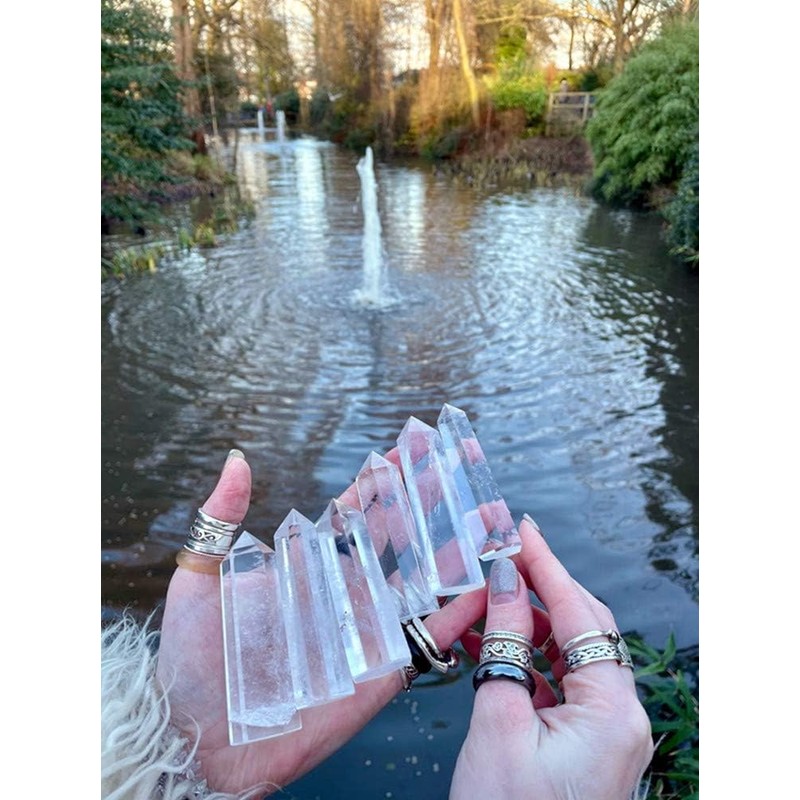 Zenkeeper 1PC Large Black Obsidian Crystal Points, Obsidian Crystal Tower