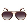 EDGEIWEAR Designer Inspired Fashion Aviator Sunglasses for Men Women Flat
