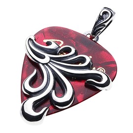 Cenote p0484 Arabesque Pick Case Pendant [925 Silver Accessories], Sterling Silver, No Gemstone