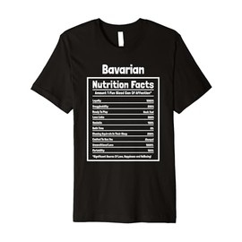 Bavarian Nutritional Facts Funny Dog Premium T-Shirt