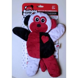 Rumple Buddies Sensory Toy Baby Soft Kitty Bear Monkey Bunny Development Rumple Buddies - Monkey