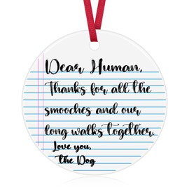 Dog Mom Gifts Christmas Ornament Dog Lover Gifts for Women Dog Gifts for Dog Lovers Dog Themed Gifts Ceramic Ornament Dog Owner Gifts Fur Mama Gift Christmas Tree Ornaments Gift for Dog Lovers