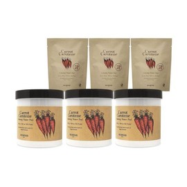 Skinfood 스킨푸드 캐롯 카로틴 카밍 워터 패드 60매 + 30매(리필) 당근패드 3세트 Ss Skinfood Carrot Carotene Calming Water Pad 60 Sheets + 30 Sheets (Refill) Carrot Pad 3 Sets Ss