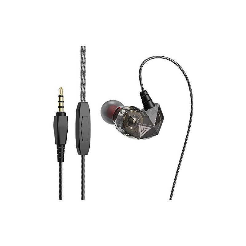 prendre QKZ-AK2-BK Earphones, Wired Earphones, 0.1 inches (3.5 mm), In-Ear