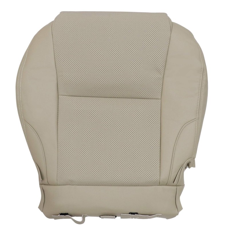 Priprilod Tan Perforated Leather Driver & Passenger Side Bottom Seat