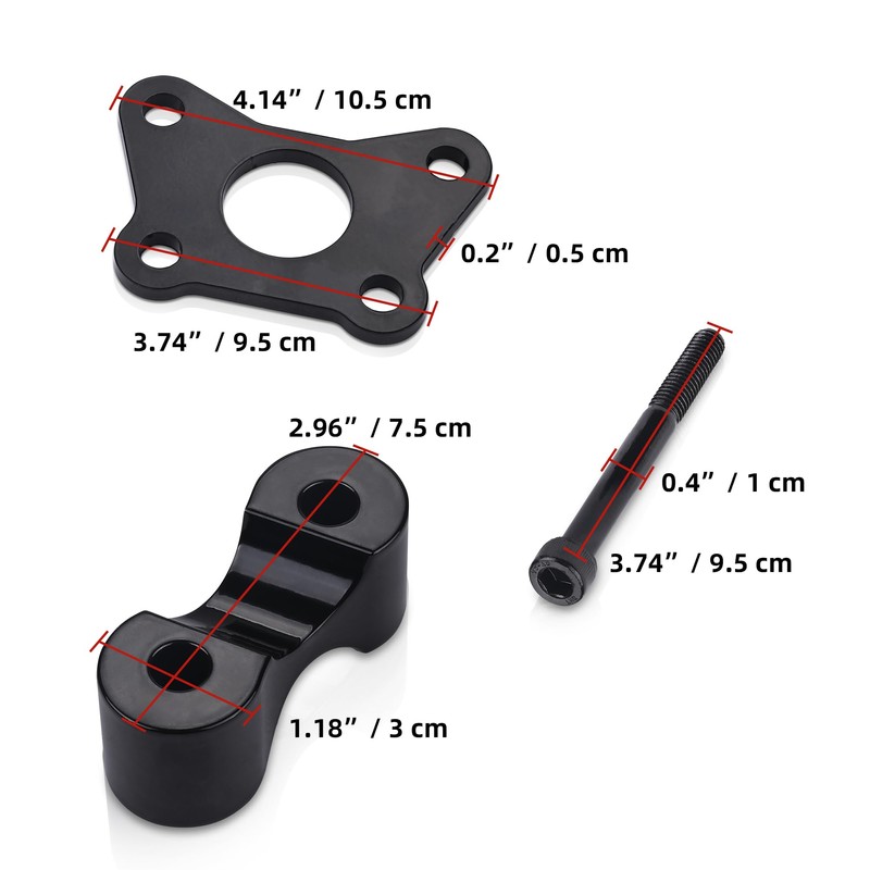 Sresk Handlebar Riser for Can Am Spyder, Aluminum Handle Bar