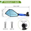 HOPESPANNER Universal Motorcycle Rear View Mirrors Adjustable Bar End Side
