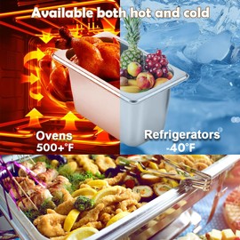 Piashow Breading Bowls Set of 3, Gastro Containers, Rectangular, GN Container, Stainless Steel with Lid, Gastronorm Container, Food Grade Ingredient Container (17.5 x 11 x 10 cm)