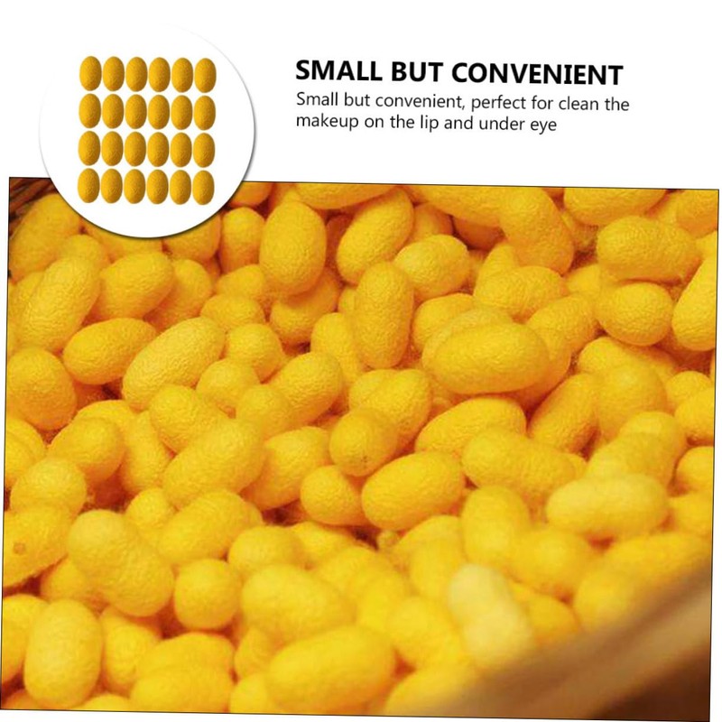 Healeved 50pcs Natural Silk Ball Beauty Scrub for Wrinkle Removal