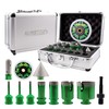 KURSTOL Diamond Core Drill Bits Kit - 6/6/6/20/25/35/50mm+2" Beveling Chamfer