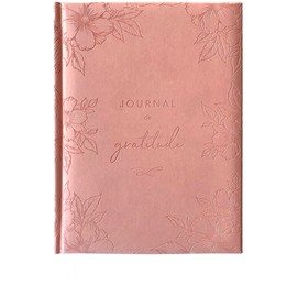 Pierre Belvédère - Journal de Gratitude non daté 6.5” x 8.5” Pu Rose - Bien-être, confiance en soi, pensée positive, estime de soi - 5500275