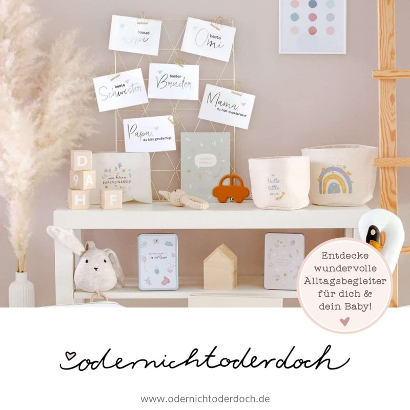 Odernichtoderdoch Baby Diary "Kleine Glasmomente" - Diary for the First