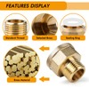 TICFOX Reducer 1/2 Inch Outer x 3/4 Inch Inner Brass
