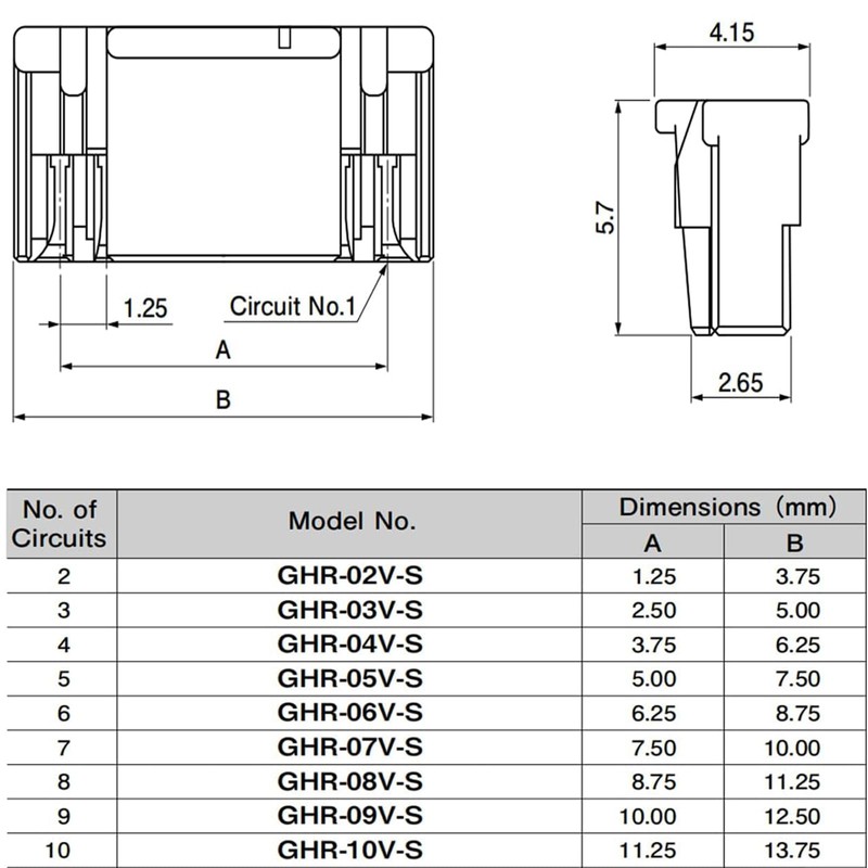 Cermant GH1.25MM Connector and Pre-Crimped Cables Socket Kit, 2/3/4/5/6/7 Pin